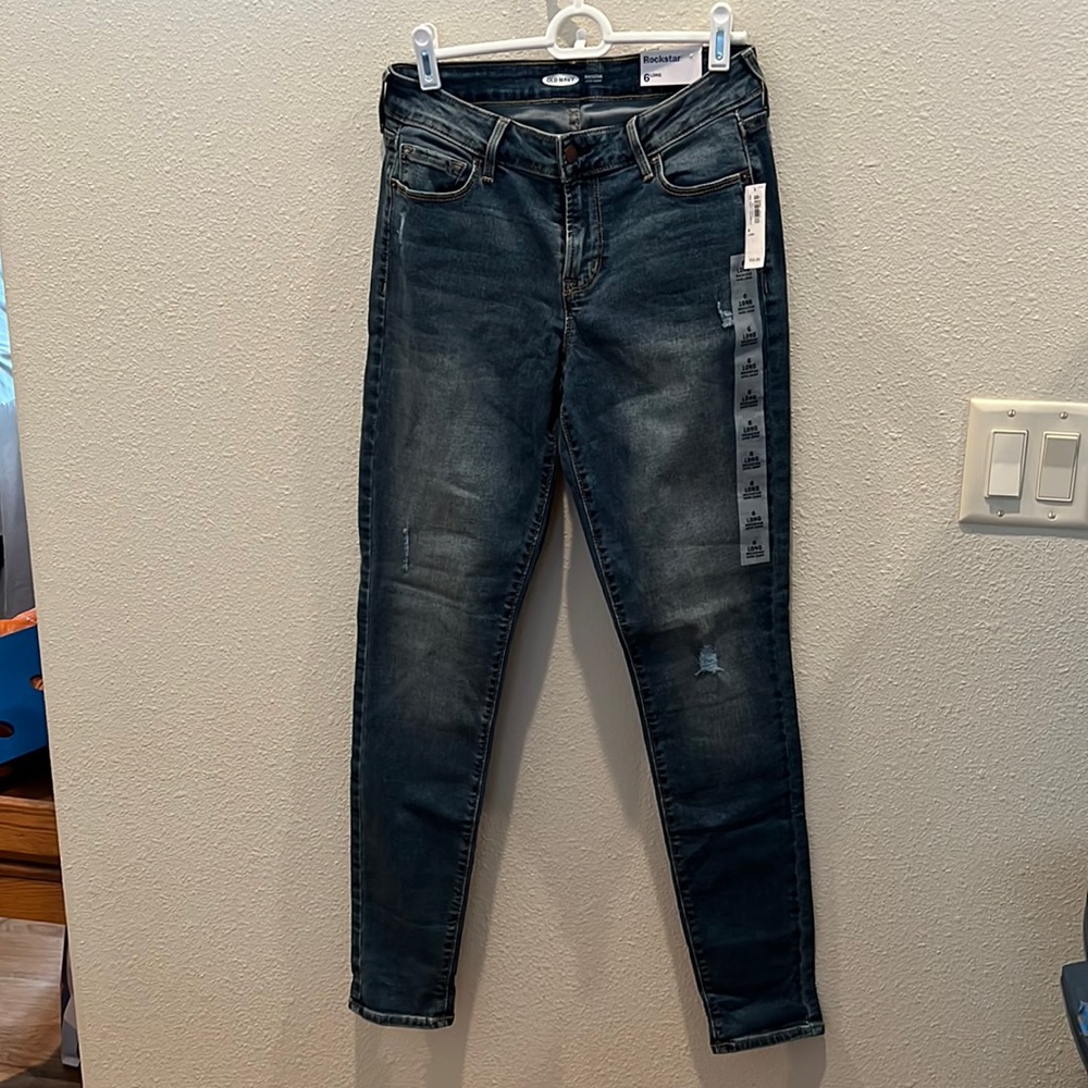 Old Navy Rockstar Super Skinny women’s jeans, 6 long